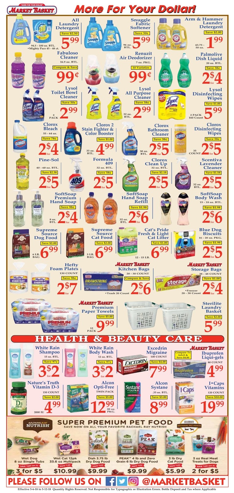 market basket flyer may 6 12 2018 daily saving deals market basket sale flyer
