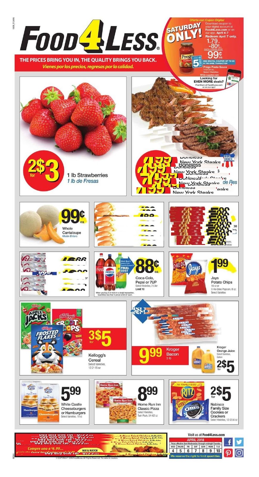 Food 4 Less Weekly Ad Deals April 4 10 2018 Daily Saving Deals