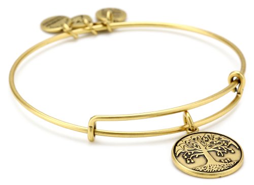 Alex and Ani Bangle Bar "Tree of Life" Russian-Gold Expandable Bracelet