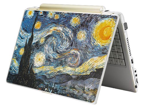Laptop Skin Shop Laptop Notebook Skin Sticker Cover Art Decal Fits 13.3" 14" 15.6" 16" HP Dell Lenovo Asus Compaq (Free 2 Wrist Pad Included) Van Gogh Starry Night